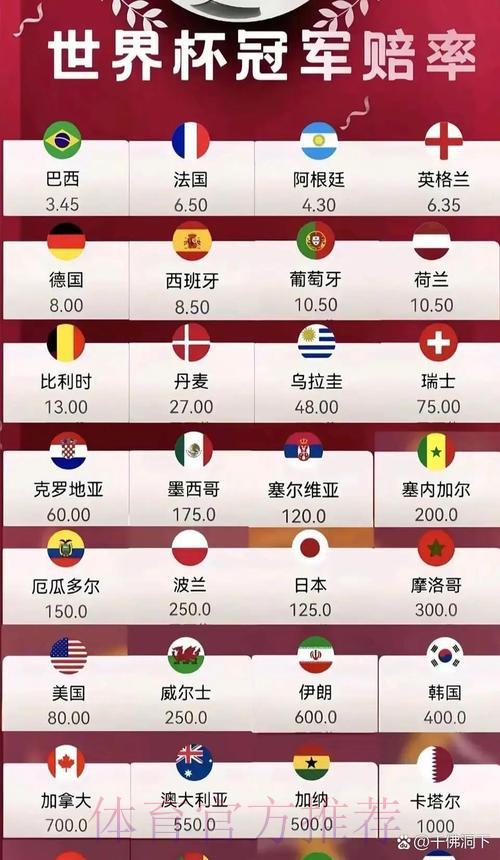 2026年世界杯竞猜指南：深度解析赔率走势与热门预测